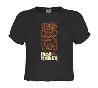 Amplified Top Crop 50th Totem Pole Iron Maiden para Mujer (GD3208)