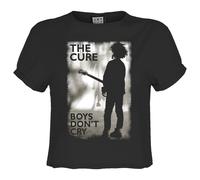 Amplified Top Crop Boys Don't Cry The Cure para Mujer (GD2741)