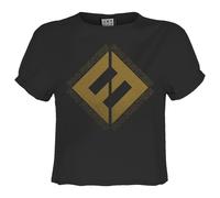 Amplified Top Crop Concrete & Gold Foo Fighters para Mujer (GD2736)