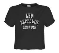 Amplified Top Crop Earl's Court 75 Diseño Led Zeppelin para Mujer (GD4053)