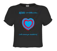 Amplified Top Crop Fallen In Love Diseño Buzzcocks para Mujer (GD4253)