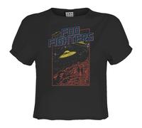 Amplified Top Crop Flying Saucers Foo Fighters para Mujer (GD2756)