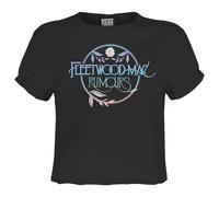 Amplified Top Crop Rumours Floral Logo Fleetwood Mac para Mujer (GD2716)