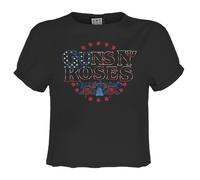 Amplified Top Crop Stars And Stripes Guns N Roses para Mujer (GD2926)