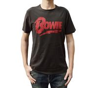 Amplified Unisex Adult David Bowie Logo T-Shirt (XXL) (Charcoal)