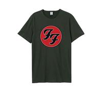 Amplified Unisex Adult Double F Logo T-Shirt XXL Charcoal