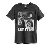 Amplified Unisex Adult Let It Be The Beatles T-Shirt M Charcoal