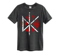 Amplified Unisex Adult Logo Dead Kennedys T-Shirt (XL) (Charcoal)