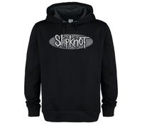 Amplified Unisex Adult Oval Logo Slipknot Drawstring Hoodie M Black