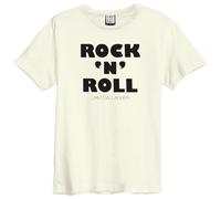 Amplified Unisex Adult Rock N Roll Liam Gallagher T-Shirt Small Vintage White
