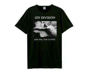 Amplified Unisex Band T-Shirt - Joy Division - Love Will Tear Us Apart, Gris Escuro, L