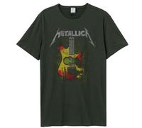 Amplified Unisex Band T-Shirt - Metallica - Frankenstein Guitar, Gris Escuro