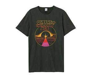Amplified Unisex Band T-Shirt - Queens of The Stone Age - Eye of The Moon, Gris Escuro, XXL