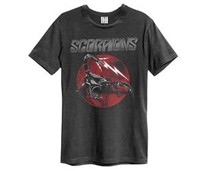 Amplified Unisex Band T-Shirt - Scorpions - Scorpions Tail, Gris Escuro, M
