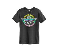 Amplified Van Halen World Tour 78' Mens T-Shirt in Charcoal XX Charcoal