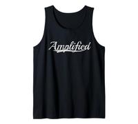 Amplified Vintage Inspired Varsity Style Throwback Graphic Camiseta sin Mangas