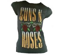 Amplified Vintage Official Gnr Guns N Roses Logo Rock Star Vip Camiseta L