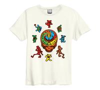 Amplified We Are Everywhere Camiseta Grateful Dead Adulto Unisex (S) (Blanco Vin