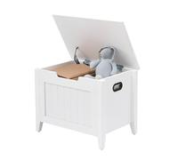 Amplio Espacio De Almacenamiento y Comodidad: Banco Zapatero De Madera Con Tapa Abatible, Asiento Acolchado Grueso, 2 Bisagras De Seguridad, Amplio Baúl Para Mantas, Fácil Montaje, Capacidad De 118 Kg