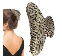 Amplio pelo Jaw Clips para mujer, celulosa acetate Hair Clip, 4.1 pulgadas Tortoise Hair Claw, sin pinza de pelo para tortoise Hairpin, Strong Hold Hair Barrettes, French Hairpin Claw Clip, Tortoise