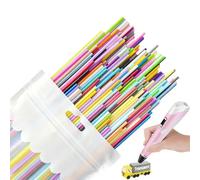 Amplio Set de Recambios de Filamento PCL para Bolígrafo 3D Compatible con 3Doodler Start con 110 Piezas en 22 Colores Incluyendo Colores Brillantes y Sólidos para Impresión Segura y Creativa en Baja T