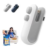 Ampltulastd Bag Sealer, Easilyous Bag Sealer, 2 in 1 Bag Sealer & Cutter, Mini Home Sealing Machine for Plastic Bags Snacks Storage (White)