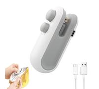 Ampltulastd Bag Sealer, Easilyous Vacuum Sealer,Mini Sealer Small Household Hand Pressure Sealer Portable Snack Plastic Bag Heat Sealing Machine (Gray,1pcs)