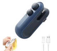 Ampltulastd Bag Sealer, Easilyous Vacuum Sealer,Mini Sealer Small Household Hand Pressure Sealer Portable Snack Plastic Bag Heat Sealing Machine (Blue,1pcs)