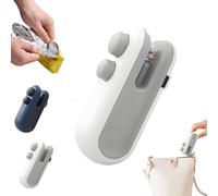 Ampltulastd Bag Sealer, Home Sealing Machine, Mini Bag Sealer Rechargeable, Mini Chip Bag Sealer, 2 in 1 USB-C Rechargeable, for Food Storage Snacks Freshnes (White)