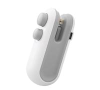Ampltulastd - Sellador de bolsas, mini sellador recargable USB-C 2 en 1, pequeño, portátil, bolsa de plástico, máquina de sellado térmico para una frescura y sabor duraderos (blanco)