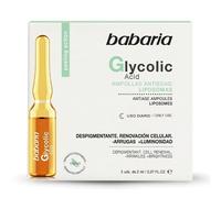 Babaria - Ampollas Flash Efecto Lifting Inmediato de Acido Glicolico | Exfoliante Facial Antiedad | Peeling Quimico Facial Suave | Hidratante Facial y Antiedad | 5 Unidades De 2 Ml