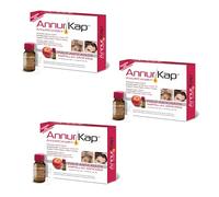 Ampollas Annurkap contra la caída del cabello, tratamiento de 1 mes: 10 ampollas de 8 ml cada una (8 ml (paquete de 3))