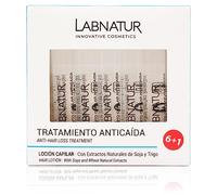 Ampollas Anticaída Pelo Pack 6+1 Gratis - Tratamiento Capilar Natural y Vegano con Soja y Trigo - Estimula el Crecimiento, Fortalece el Folículo y Frena la Caída - Sin Parabenos - Fabricado en España