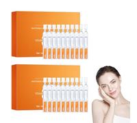 Ampollas de Suero de Vitamina C, Lote de 2 Cajas con 60 Unidades, Tratamiento Facial Iluminador y Uniformador, Aclara La Piel, Desvanece Manchas Oscuras, Para Una Pelle Radiante y Suave