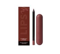 Ampollas labiales de color intenso con delineador a juego,ampolla labial amplificadora + lápiz labial,textura cremosa y difuminable,hidratante y suave,de larga duración y que no pierde color (#2)