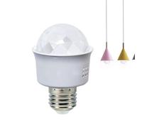 Ampoule LED Rotative - Lampe Disco Couleurs Changeantes, Lumière Stroboscopique Réutilisable, Éclairage Festif Avec Effet Multicolore | Ampoule Éclairage Pour Bar Pub Discothèque Banquet Maison