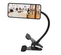 Ampper Clip de acrílico en el Espejo de Seguridad, Flexible Convexa Cubículo Espejo para la Seguridad Personal y de Seguridad Escritorio monitores de visión Trasera (6.69" x 2.95", Rectángulo)
