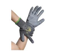 AMPRI Guantes anticortes, talla 8, gris, SolidSafety Cut High: comprar guantes de trabajo resistentes a los cortes como PSA.