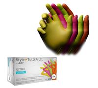 AMPri Guantes de nitrilo Style Tutti Frutti S