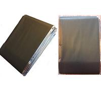 AMPRI Manta de emergencia (210 x 160 cm) Camuflaje, color verde oliva y plateado