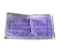 AMPRI Máscara quirúrgica, púrpura, tipo IIR, Med-Comfort: no tejido, protección de la nariz de la boca como una máscara médica.