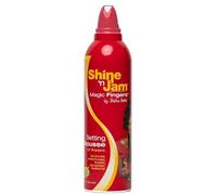 Ampro Shine 'N Jam Magic Fingers - Mousse fijador para trenzadores, sujeción extra firme, 354 ml