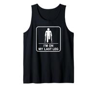 Amputado Divertido de Pierna para Hombre I'm On My Last Leg Camiseta sin Mangas