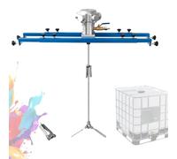 AMQYDT Mezclador para Contenedores IBC, Agitador Neumático De Aire De 265 Galones, Mezclador para Tanques IBC De 1 HP con Marco Ajustable De 28 A 47 Pulgadas, Impulsor Plegable para Pinturas,