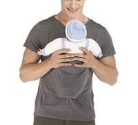 amropi Hombre Camisetas Bebé Portador Calmante Manga Corta V Cuello Canguro tee(Gris,XXL)