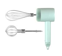 AMRTTWY Batidora de pie, Batidor De Huevos Eléctrico Inalámbrico 4 Uds, Mini Máquina para Batir Crema Casera, Mezclador Recargable Mano para Hornear Pasteles(Green)