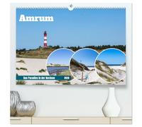 Amrum - Das Paradies in der Nordsee (hochwertiger Premium Wandkalender 2026 DIN A2 quer), Kunstdruck in Hochglanz: Die atemberaubende Schönheit vom Nordsee Paradies Amrum in einem Kalender