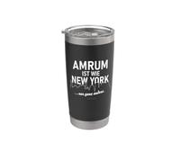 Amrum es como un dicho divertido de Nueva York Vaso térmico de acero inoxidable de doble pared