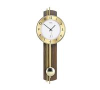 AMS 5266/1 Reloj de péndulo inalámbrico, Madera, Nogal, 73 x 31 x 18 cm