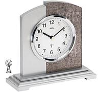 AMS Reloj de Mesa controlado por Radio, Madera, Multicolor, 30 x 24 x 12 cm